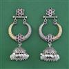 Oxidised Jhumki With 2 Tone Plating