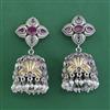 Oxidised Jhumki With 2 Tone Plating