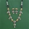 Oxidised Classic Necklace With 2 Tone Plating