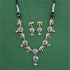 Oxidised Classic Necklace With 2 Tone Plating