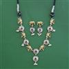 Oxidised Classic Necklace With 2 Tone Plating