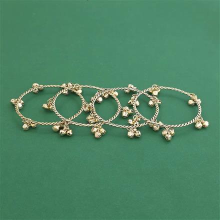 Oxidised Classic Bangles With Gold Plating