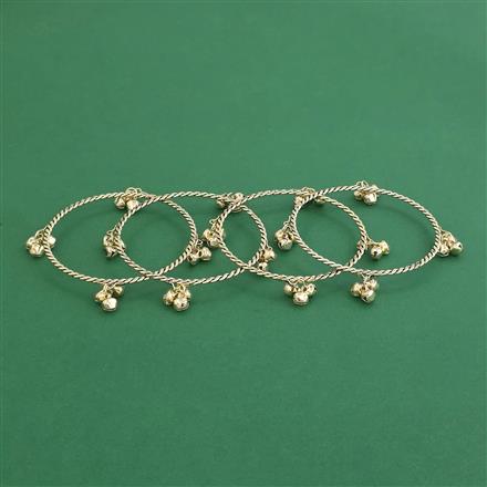 Oxidised Classic Bangles With Gold Plating