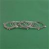 Oxidised Classic Bangles With Rhodium Plating