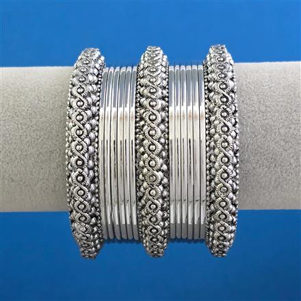 Oxidised Classic Bangles With Oxidised Plating