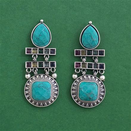 Oxidised Classic Earring With Oxidised Plating