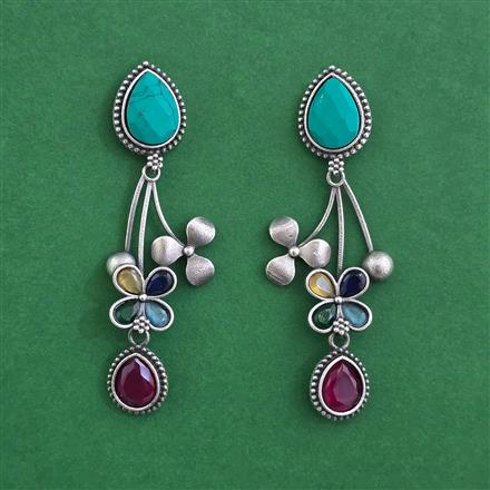 Oxidised Classic Earring With Oxidised Plating