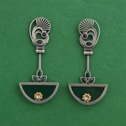 Oxidised Classic Earring With Oxidised Plating