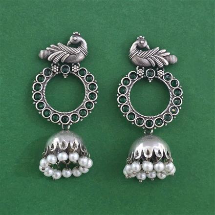Oxidised Classic Earring With Oxidised Plating