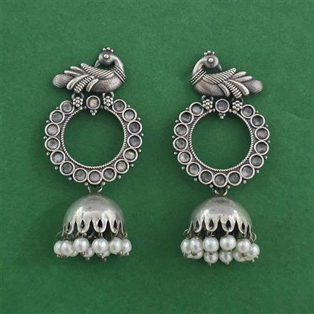 Oxidised Classic Earring With Oxidised Plating
