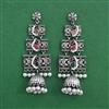 Oxidised Jhumki With Oxidised Plating