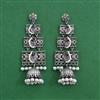 Oxidised Jhumki With Oxidised Plating