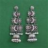 Oxidised Jhumki With Oxidised Plating