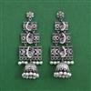 Oxidised Jhumki With Oxidised Plating