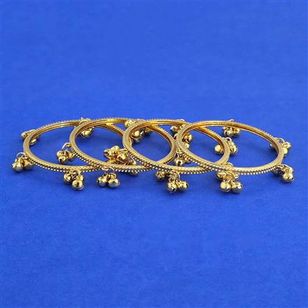 Oxidised Kashmiri Bangles With Gold Plating
