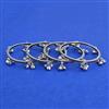 Oxidised Kashmiri Bangles With Rhodium Plating