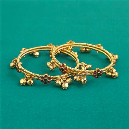Oxidised Classic Bangles With Gold Plating