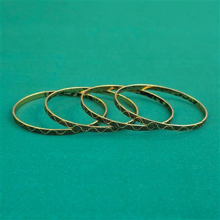 Oxidised Classic Bangles With Mehndi Plating