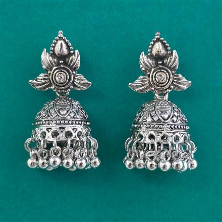 Oxidised Classic Earring With Oxidised Plating
