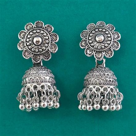 Oxidised Classic Earring With Oxidised Plating