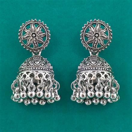 Oxidised Classic Earring With Oxidised Plating