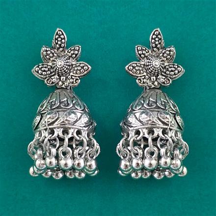 Oxidised Classic Earring With Oxidised Plating