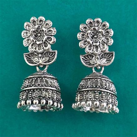 Oxidised Classic Earring With Oxidised Plating