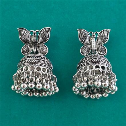 Oxidised Classic Earring With Oxidised Plating