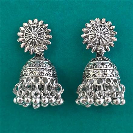 Oxidised Classic Earring With Oxidised Plating