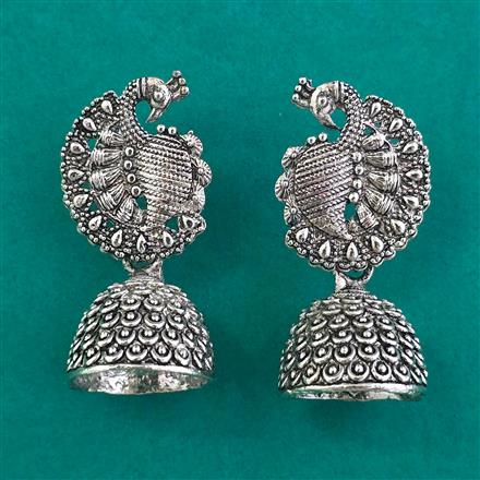 Oxidised Classic Earring With Oxidised Plating