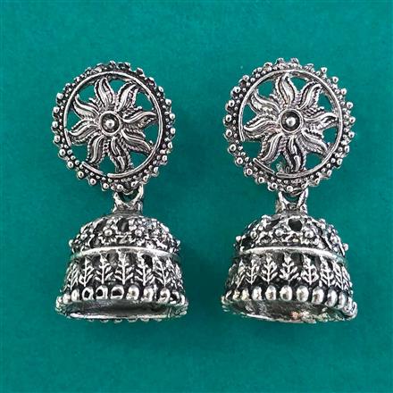 Oxidised Classic Earring With Oxidised Plating