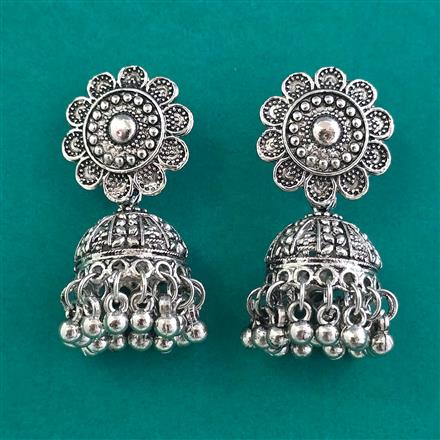Oxidised Classic Earring With Oxidised Plating