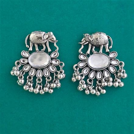 Oxidised Classic Earring With Oxidised Plating