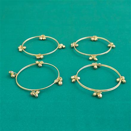 Oxidised Classic Bangles With Gold Plating