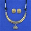 Oxidised Classic Necklace With 2 Tone Plating