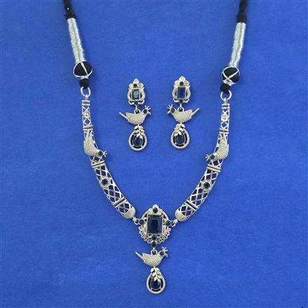 Oxidised Classic Necklace With Oxidised Plating