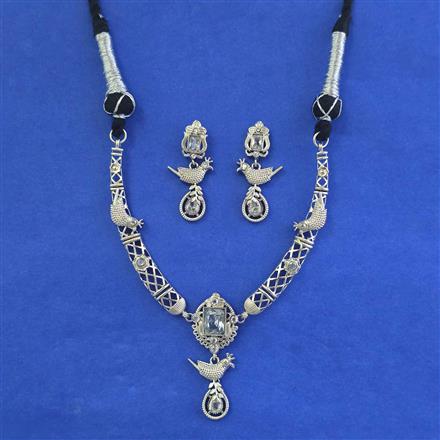 Oxidised Classic Necklace With Oxidised Plating