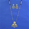 Oxidised Classic Necklace With 2 Tone Plating