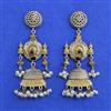 Oxidised Jhumki With 2 Tone Plating