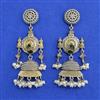 Oxidised Jhumki With 2 Tone Plating