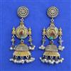 Oxidised Jhumki With 2 Tone Plating