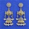 Oxidised Jhumki With 2 Tone Plating