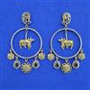 Oxidised Classic Earring With 2 Tone Plating