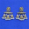 Oxidised Classic Earring With 2 Tone Plating