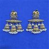 Oxidised Classic Earring With 2 Tone Plating