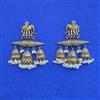 Oxidised Classic Earring With 2 Tone Plating