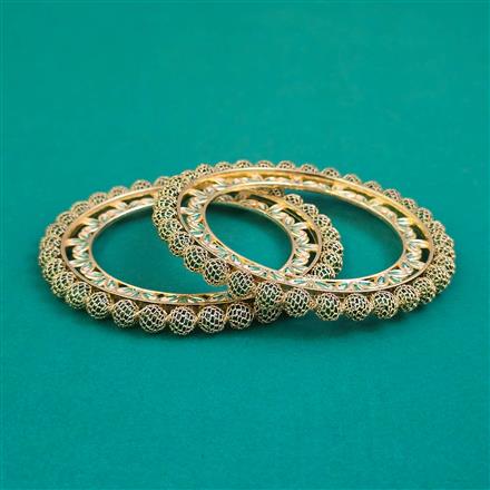 Oxidised Classic Bangles With Gold Plating