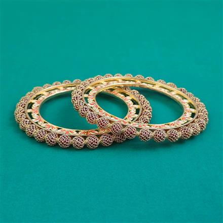 Oxidised Classic Bangles With Gold Plating