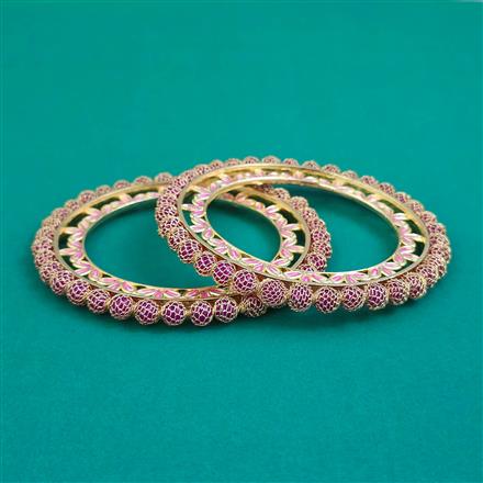 Oxidised Classic Bangles With Gold Plating