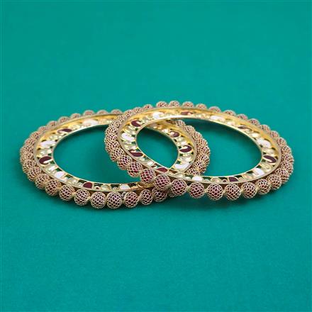 Oxidised Classic Bangles With Gold Plating
